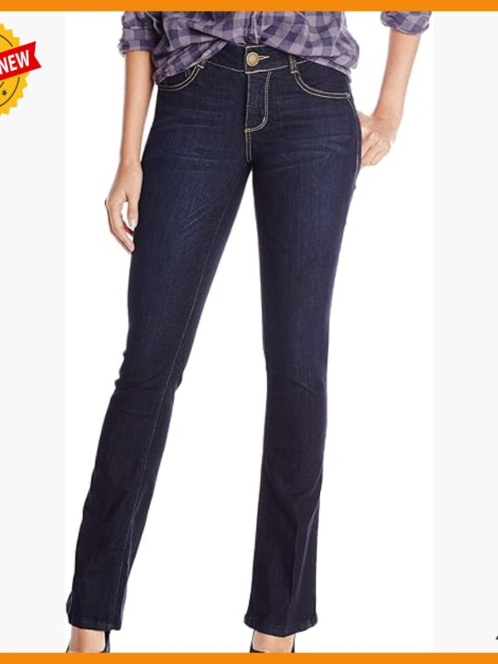 Super-Stretch Slimming Bootcut Jeans with Hidden Waistband